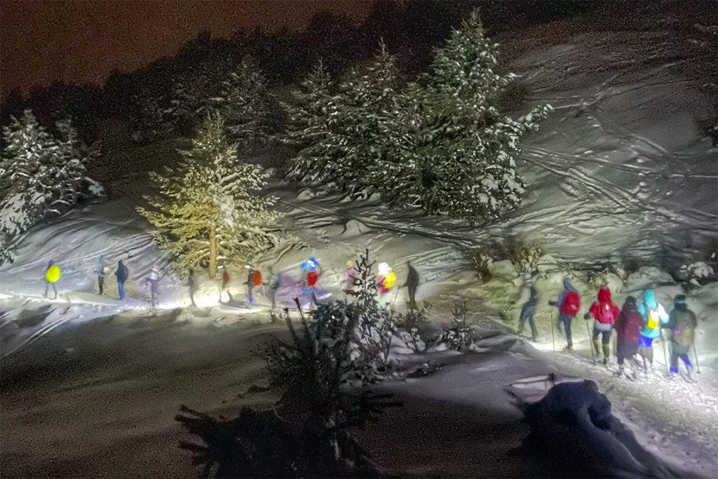 Circo de Peñalara bajo las estrellas (Raquetas de nieve)